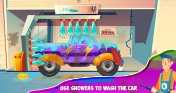 Kids Sports Car Wash Salon Auto Workshop Station screenshot 2