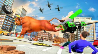 Angry Bull City Attack :Robot Shooting Game Free screenshot 7
