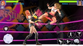 Women Wrestling Rumble: การต่อสู้ในสวนหลังบ้าน screenshot 0