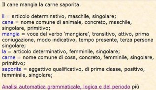 Analisi grammaticale italiana screenshot 0