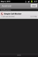 Simple Call Blocker Free screenshot 1