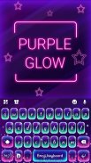 Purple Glow Keyboard Theme screenshot 0