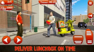 Offroad MotorBike Lunch Delivery:Virtual Game 2018 screenshot 1