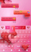 Lovely Red GO Keyboard Theme screenshot 5