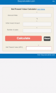 Net Present Value Calculator screenshot 0