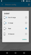 nRF Beacon screenshot 2