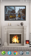 Photo Frame Live Wallpaper with Fireplace screenshot 0