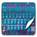 Keyboard Warna Glitter Tema