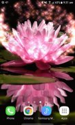 Pink Lotus Live Wallpaper screenshot 1