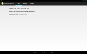 Bluetooth SCO Test screenshot 1
