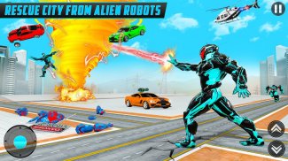 Panther Robot Police Car Games screenshot 4