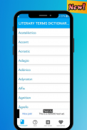 Literary Terms Dictionary Offline screenshot 1