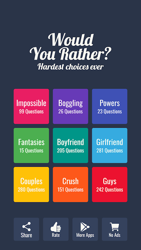 Would you rather? - Hardest Choice Game for Party APK برای دانلود اندروید