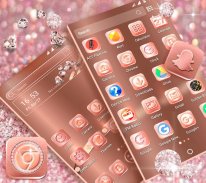 Rose Gold Launcher Theme screenshot 1