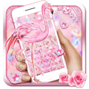 Pink Diamond Flamingo Keyboard Icon