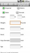 US  NAVY Body Fat Calculator screenshot 2