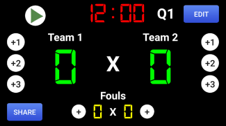 Papan Skor Virtual - Bola basket, sepak bola dll. screenshot 0