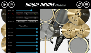 Simple Drums Deluxe - Drum Kit screenshot 1