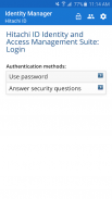 Hitachi ID Mobile Access screenshot 1