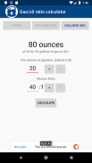Gas/oil ratio calculator screenshot 1