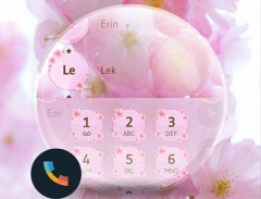 Theme Dialer Love Sakura screenshot 0