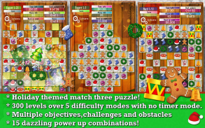 Holiday Drops - Match 3 puzzle screenshot 0