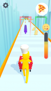 Chef Run 3D!- ASMR pizza cooking slicing rush game screenshot 1