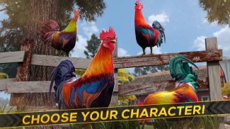 Wild Rooster Run - Frenzy Chicken Farm Race screenshot 8