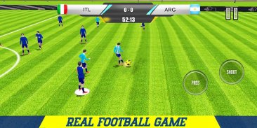 踢足球比赛：现实世界足球杯2018- Play Real Football Game screenshot 4