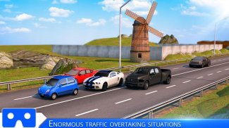 VR ترافیک مسابقه خودرو: رایگان بزرگراه رانندگی پاپ screenshot 5