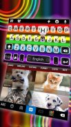 Pride Rainbow Neon Keyboard Th screenshot 1