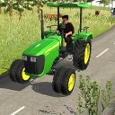 Indian Tractor Driving 3D Icon