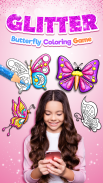 Glitter Butterfly Coloring - L screenshot 14