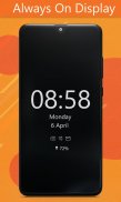 Always On Display Clock Amoled - Edge Light screenshot 1