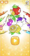 Fruits Coloring Game & Drawing Book - Kids Game screenshot 5