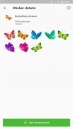 Butterflies Stickers - WAStickerApps screenshot 3