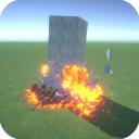 Sandbox destruction simulation Icon