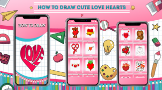 Learn how to draw hearts step by step screenshot 2