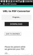 URL to PDF Converter screenshot 1