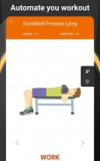 Home workouts with dumbbells screenshot 12