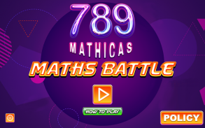 789 Mathicas - Maths Battle Game screenshot 4