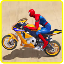 Superhero Motorbike Race Icon