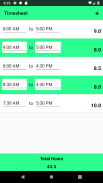 Timesheet - Track Work Hours screenshot 1