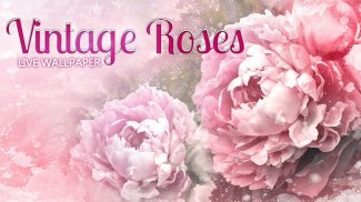 Vintage Roses Live Wallpaper screenshot 0