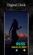 Always on display clock widget screenshot 1