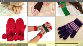 models of winter knit gloves screenshot 6