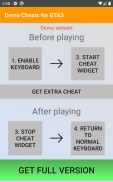 Cheats Keyboard Demo for III screenshot 1