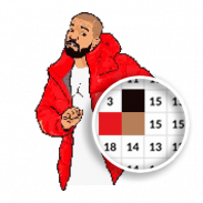 Hip Hop Pixel Color By Number Book screenshot 4