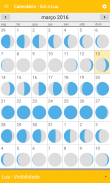 Calendário - Sol e Lua screenshot 1