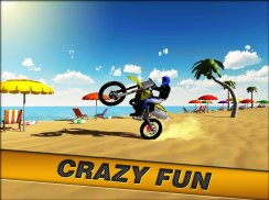 Louco Beach Bike Stunts Sim 3D screenshot 0